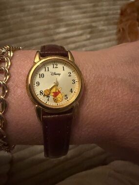 Disney Winnie the Pooh Gold and Brown Watch
